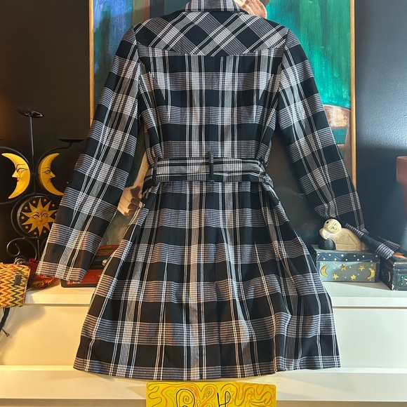 Dynamite Y2K Monochrome Plaid Jacket Size 5 - Picture 12 of 16